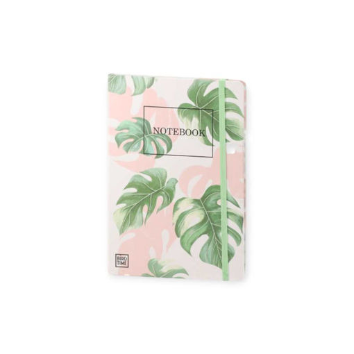 Picture of A6 BOTANICAL NOTEBOOK TROPICAL GREEN LEAVES